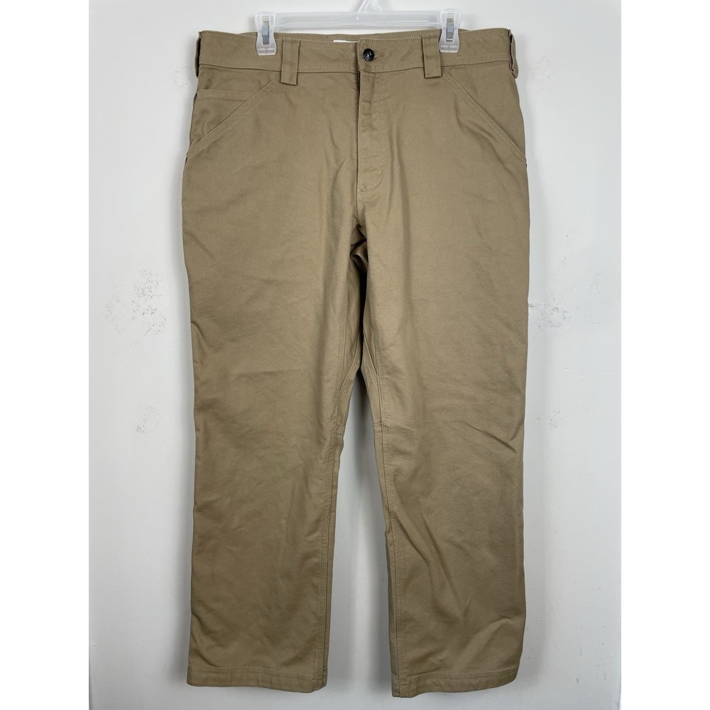 Duluth Trading Flex Fire Hose Pants 36x30(29"L) Standard Fit Flex Canvas Brown - Picture 2 of 9